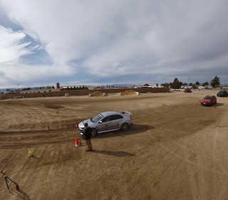 Drone Following the Evo at SoCal Rallycross 2023